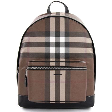 it bag burberry backpack|Check Backpack in Dark birch brown .